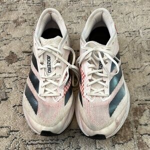 Adidas Adizero White and Black Sneakers